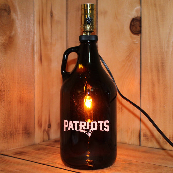 Patriots Football Beer Growler Lamp with Night Light