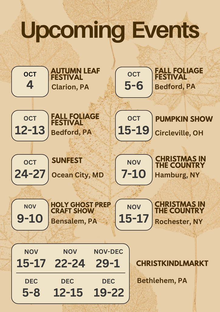 2024 Fall & Winter- Craft Shows & Festivals