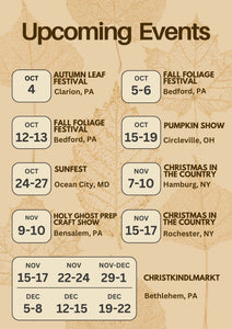 2024 Fall & Winter- Craft Shows & Festivals