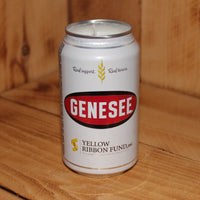 Hand Poured Soy Candle in Handmade Upcycled Genesse Beer Can