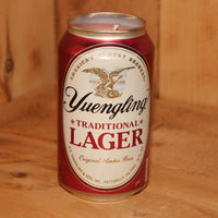 Hand Poured Soy Candle in Handmade Upcycled Yuengling Lager Beer Can