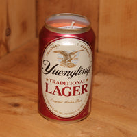 Hand Poured Soy Candle in Handmade Upcycled Yuengling Lager Beer Can