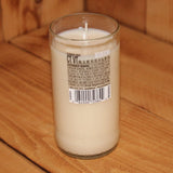 Hand Poured Soy Candle in Handmade Upcycled Smirnoff Ice Glass made from a 12oz bottle