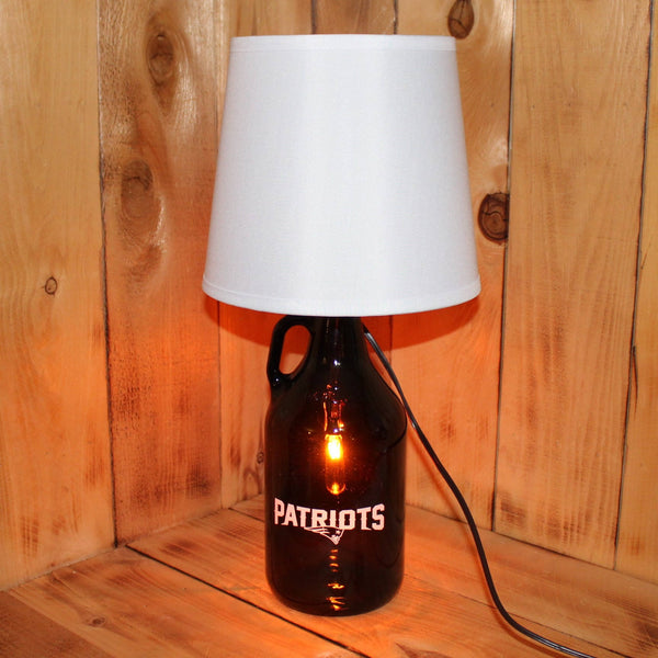 Patriots Football Beer Growler Lamp with Night Light with shade