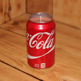 Hand Poured Soy Candle in Handmade Upcycled Coca Cola Soda Can