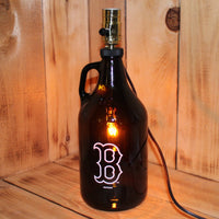 Boston Red Sox Baseball Beer Growler Lamp with Night Light
