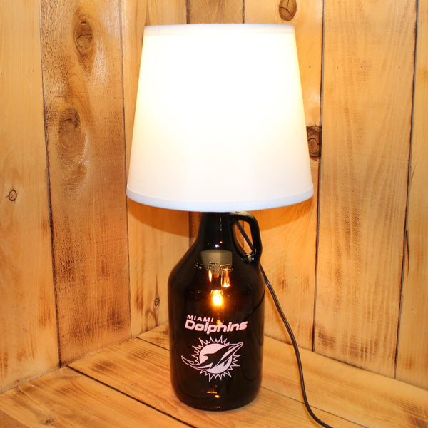 Miami Dolphins Football Beer Growler Lamp with Night Light with shade