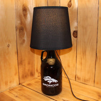 Denver Broncos Football Beer Growler Lamp with Night Light with shade