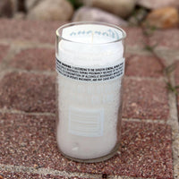 Man Cave Scented Soy Candle made from a repurposed upcycled Corona Beer Bottle