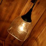 Patron Tequila Hanging Pendant Lamp made from an upcycled bottle