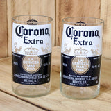 Upcycled Corona Beer 8 ounce Glasses made from repurposed bottles