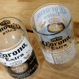 Upcycled Corona Beer 8 ounce Glasses made from repurposed bottles