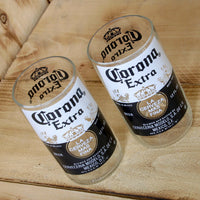 Upcycled Corona Beer 8 ounce Glasses made from repurposed bottles
