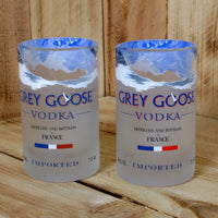Upcycled Grey Goose Glasses/Tumblers made from repurposed vodka bottles