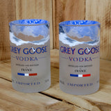 Upcycled Grey Goose Glasses/Tumblers made from repurposed vodka bottles