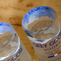 Upcycled Grey Goose Glasses/Tumblers made from repurposed vodka bottles
