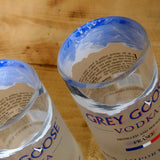 Upcycled Grey Goose Glasses/Tumblers made from repurposed vodka bottles