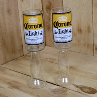 Upcycled Corona Light Beer Redneck Wine Glass Chalice