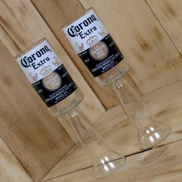 Upcycled Corona Beer Redneck Wine Glass Chalice