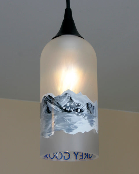 Upcycled Grey Goose Hanging Pendant Lamp made from a vodka bottle – Bottle  Refab