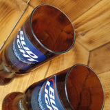 Pair of Upcycled Bud Light Chalices Redneck Wine Glasses