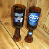 Pair of Upcycled Bud Light Chalices Redneck Wine Glasses